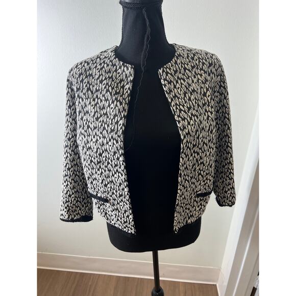 M&S Collection Black and White Pattern Blazer size medium or EU 38 - Picture 1 of 6